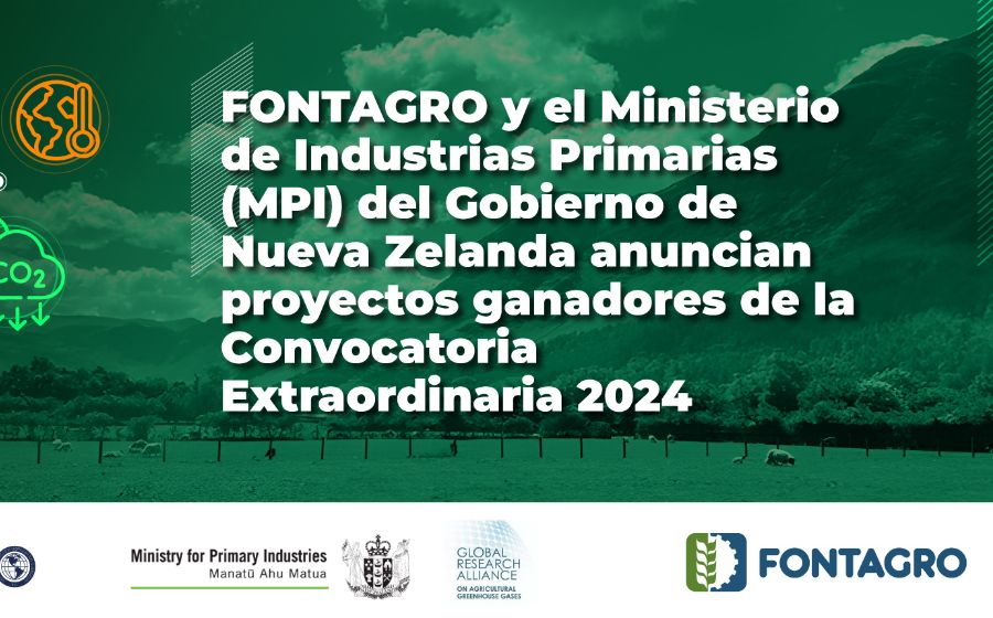 FONTAGRO y el Ministerio de Industrias Primarias (MPI) del Gobierno de Nueva Zelanda anuncian proyectos ganadores de la Convocatoria 2024<br />
