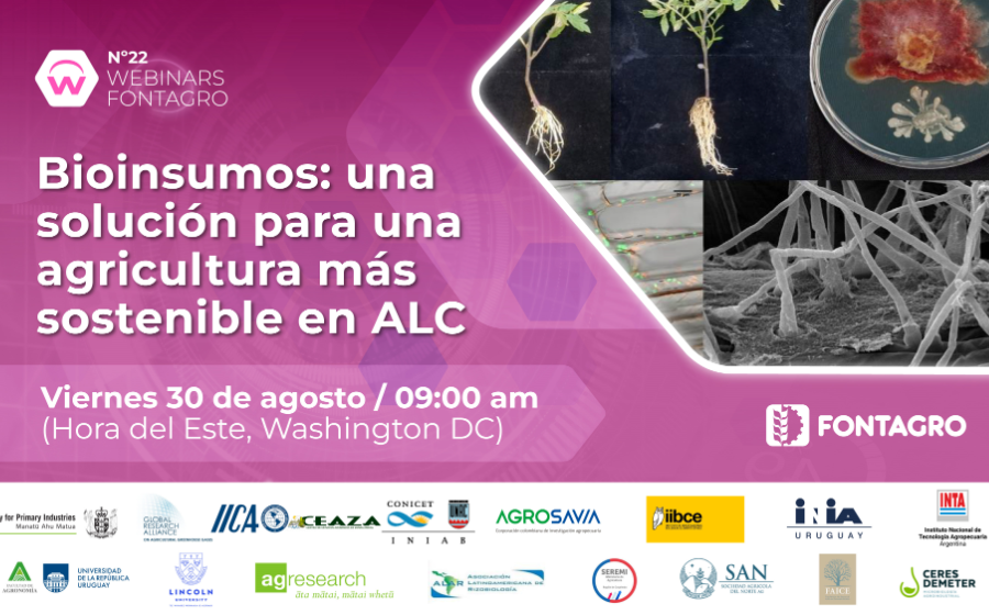 Webinar de FONTAGRO destacó el uso de bioinsumos en la agricultura de ALC