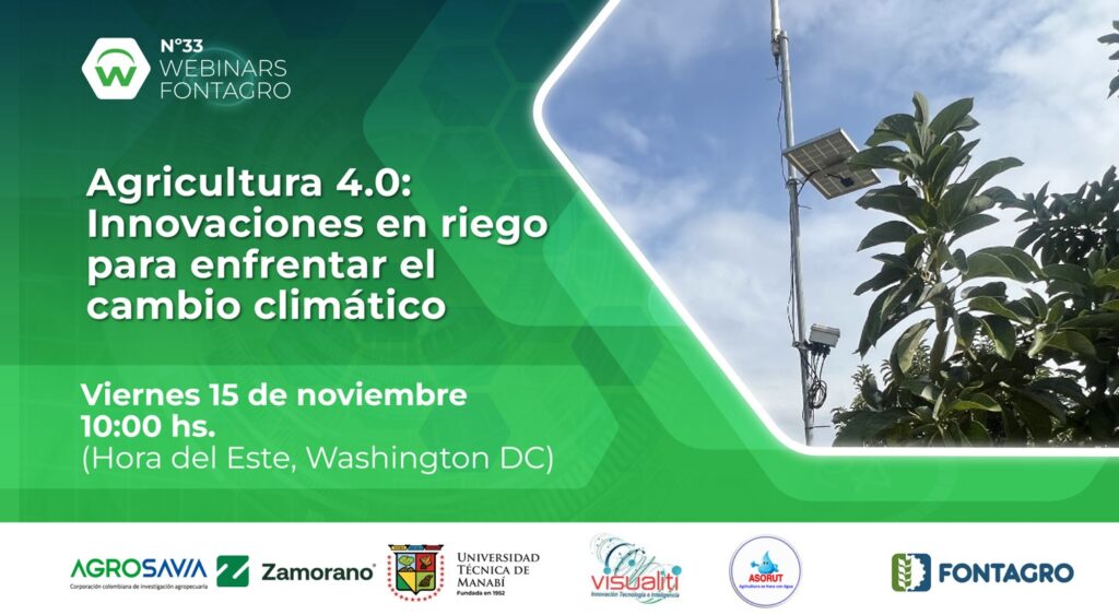 Webinar – Agricultura 4.0: Innovaciones en riego para enfrentar el cambio climático