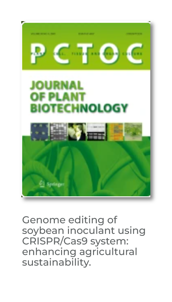 Genome editing of soybean inoculant using CRISPR/Cas9 system