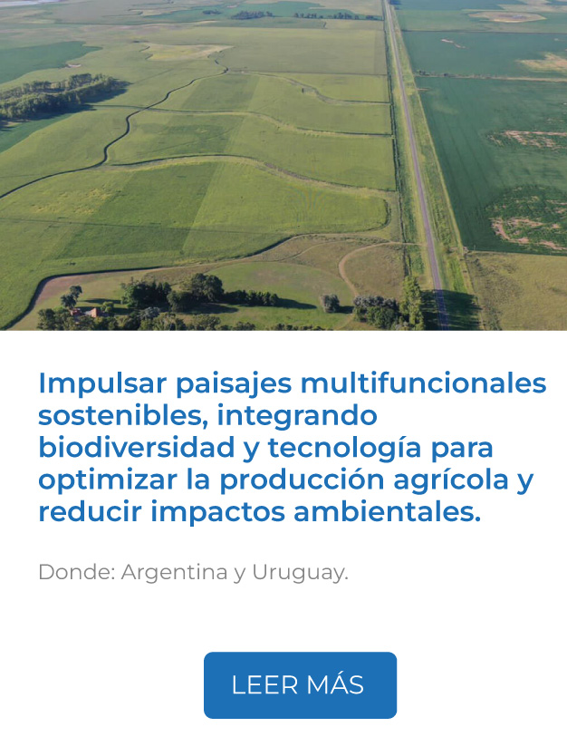 Este proyecto impulsa paisajes multifuncionales sostenibles, integrando biodiversidad y tecnología para optimizar la producción agrícola y reducir impactos ambientales.