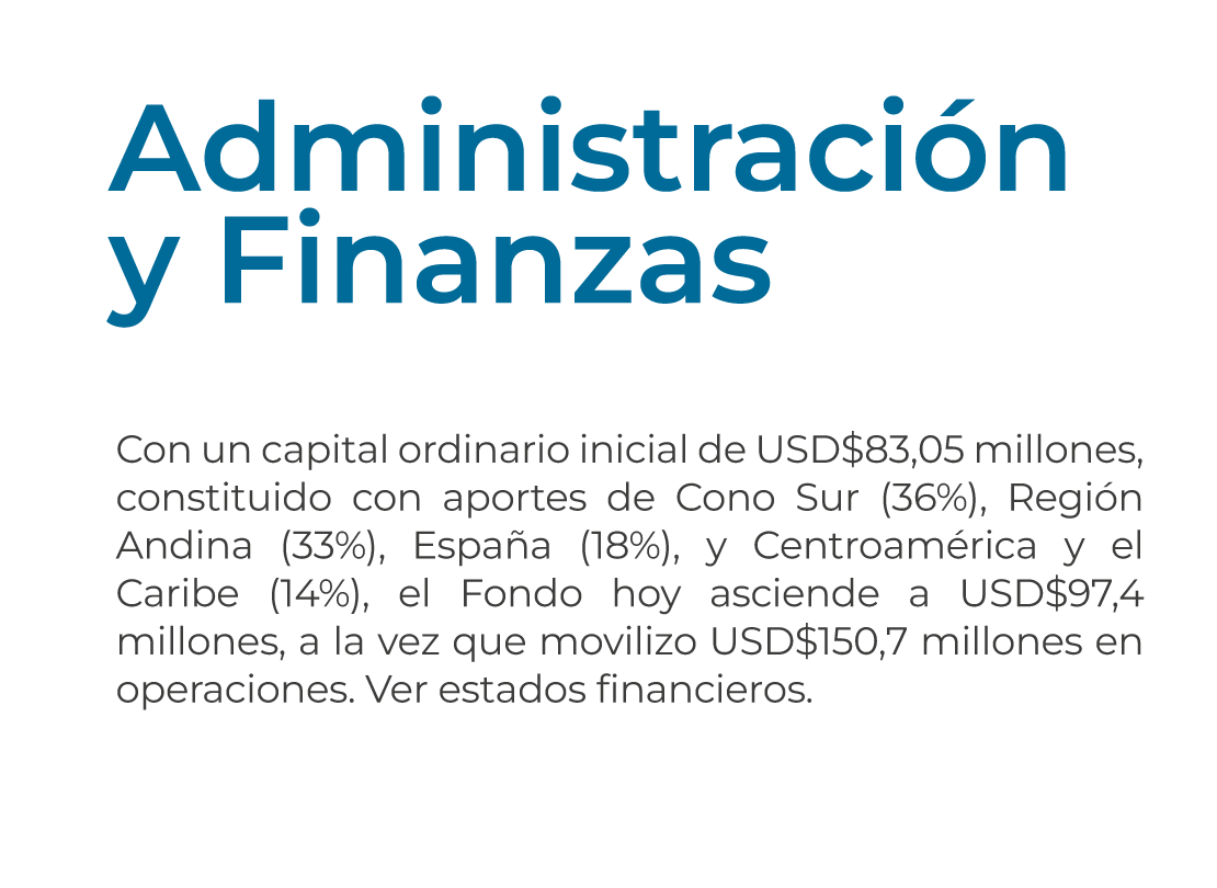 Administración y finanzas fontagro