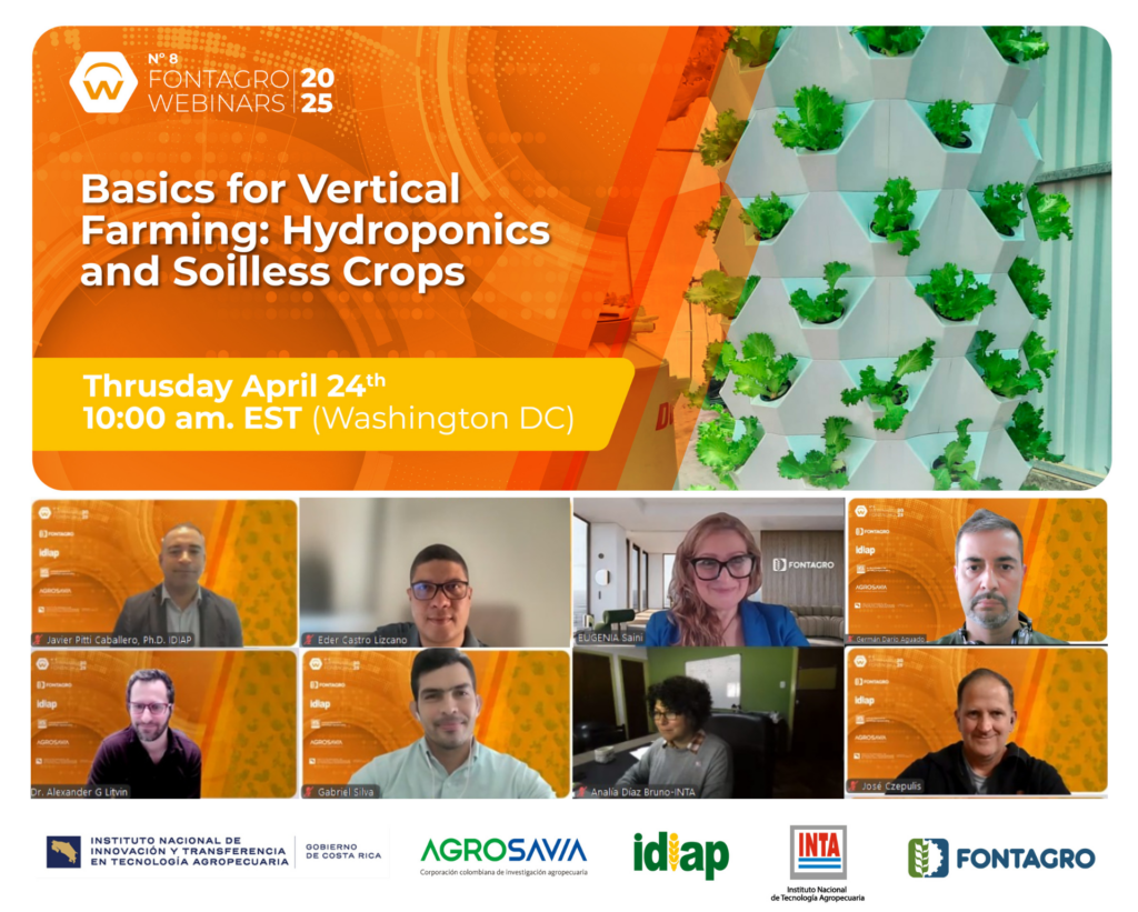Webinar de FONTAGRO destaca la Hidroponía y Agricultura sin suelo en ALC